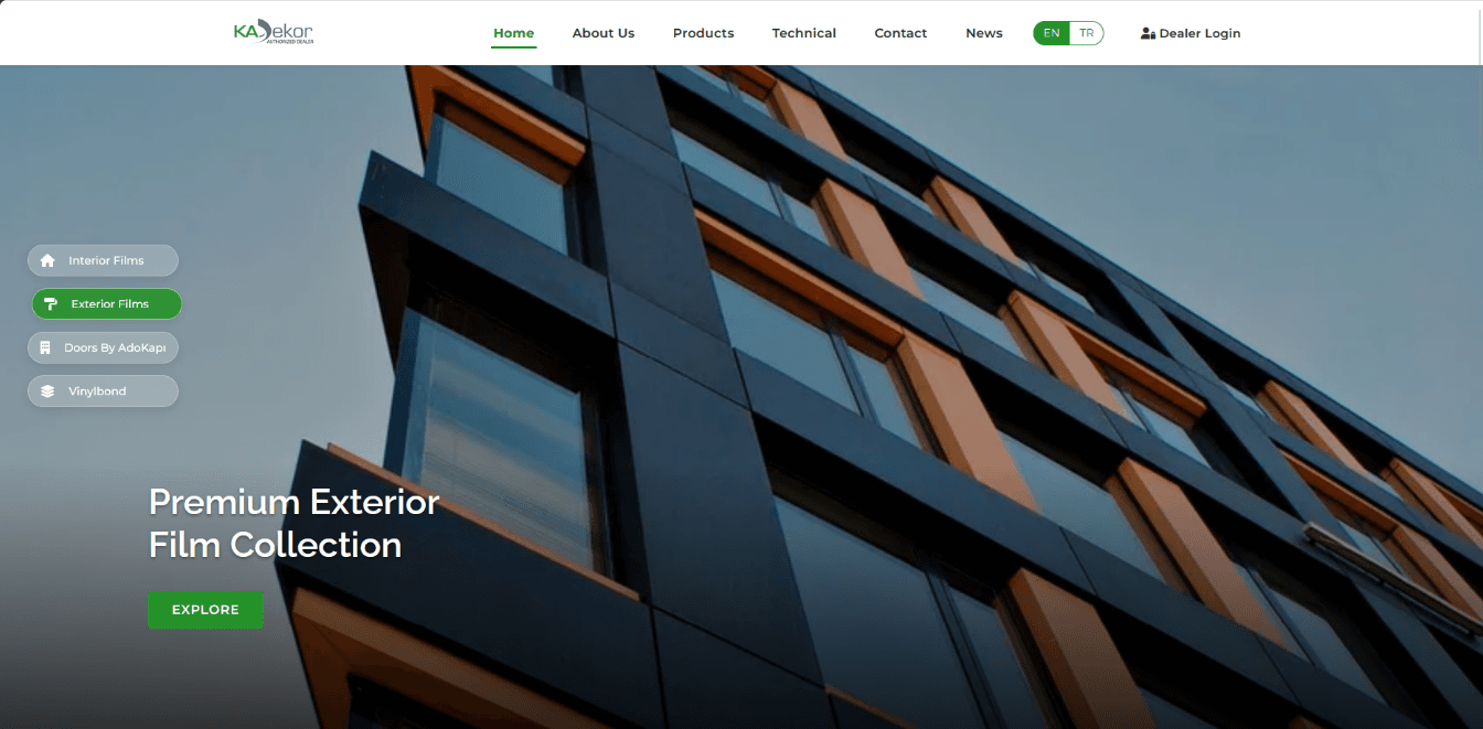 KaDekor — Decorative Films E-Commerce Platform